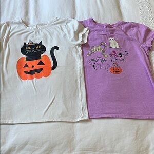 Cat & Jack Halloween shirts, size Large (10/12)